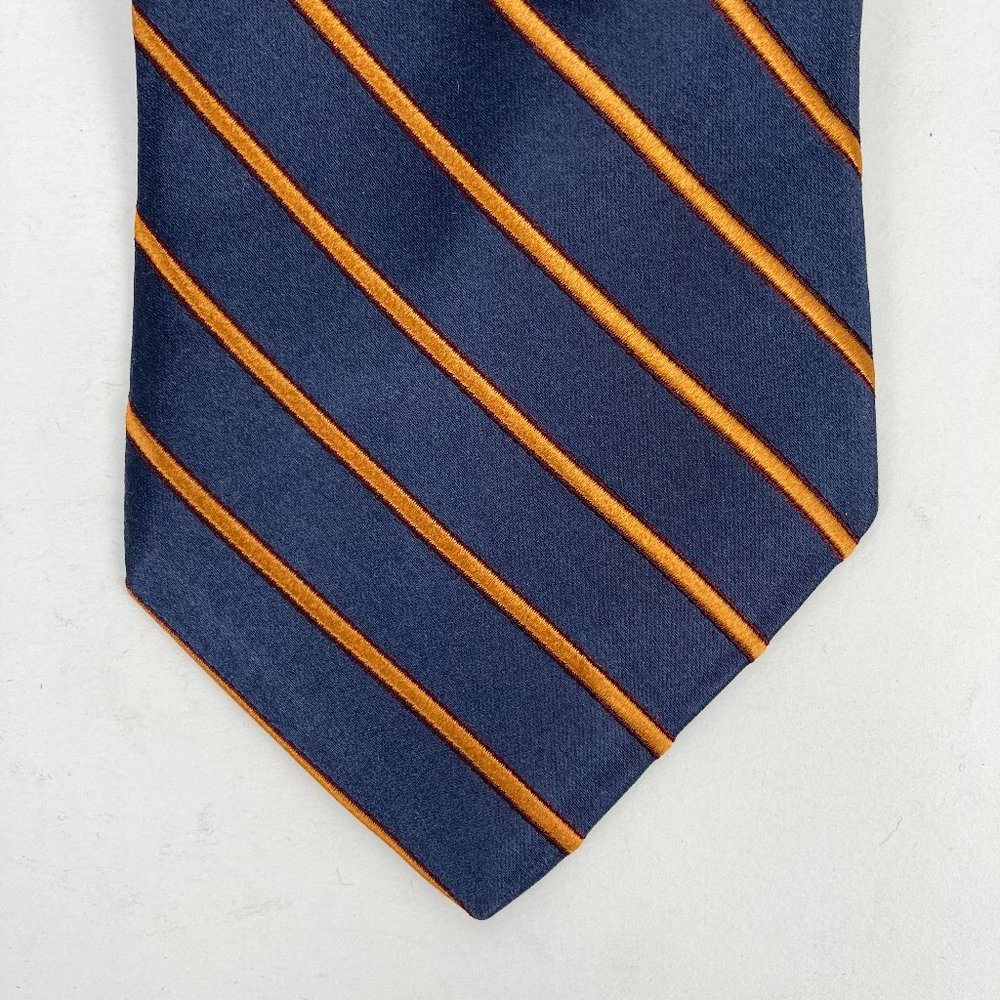 Express Design Studio Striped 100% Silk Neck Tie